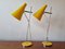 Mid-Century Yellow Table Lamps by Josef Hurka for Lidokov, 1960s, Set of 2 10