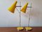 Lámparas de mesa Mid-Century amarillas de Josef Hurka para Lidokov, años 60. Juego de 2, Imagen 6