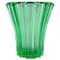 Art Deco Vase aus hellgrünem Glas von Pierre Gire 1