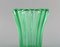 Vase Art Déco en Verre Vert Clair par Pierre Gire 4