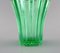 Vaso Art Déco in vetro verde chiaro di Pierre Gire, Immagine 5