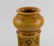 Große Vase aus glasierter Keramik in Senfgelb von Aldo Londi für Bitossi, 1960er 3