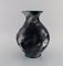 Vase aus glasiertem Steingut von Jens Thirslund für Kähler, 1920er 3