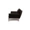 1600 Black Leather Three-Seater Sofa from Rolf Benz 11