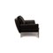 1600 Black Leather Three-Seater Sofa from Rolf Benz 9