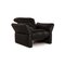 Black Leather Elena Armchair from Koinor 1