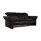 Black Leather Elena 3-Seat Sofa with Relax Function from Koinor 6