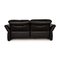 Schwarzes Elena 3-Sitzer Ledersofa mit Relaxfunktion von Koinor 8