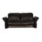 Black Leather Elena 3-Seat Sofa with Relax Function from Koinor 1