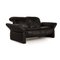 Black Leather Elena 2-Seat Sofa with Relax Function from Koinor 6