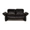 Black Leather Elena 2-Seat Sofa with Relax Function from Koinor 1