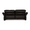 Black Leather 3-Seat Sofa, 2-Seat Sofa and Lounge Chair with Relax Function from Koinor, Set of 3 12