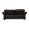 Sofá de tres plazas, sofá de dos plazas y sillón de cuero negro con función Relax de Koinor. Juego de 3, Imagen 12