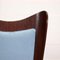 Dining Chairs in Mahogany and Velvet, Italy, 1950s, Set of 4 6