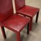 Arcadia Dining Chairs in Metal and Leather from B&B Italia / C&B Italia, Italy, 1980s, Set of 6, Image 5