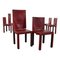 Arcadia Dining Chairs in Metal and Leather from B&B Italia / C&B Italia, Italy, 1980s, Set of 6 1