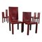 Arcadia Dining Chairs in Metal and Leather from B&B Italia / C&B Italia, Italy, 1980s, Set of 6, Image 1