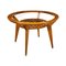 Table in Beech, Brass and Glass, Argentina, 1950s, Image 1