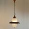 Italian Pendant in Frosted Glass, 1950s 2