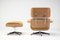 670/671 Lounge Chair and Ottoman in Natural Leather by Charles & Ray Eames 8