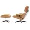 670/671 Lounge Chair and Ottoman in Natural Leather by Charles & Ray Eames, Image 1
