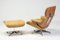 670/671 Lounge Chair and Ottoman in Natural Leather by Charles & Ray Eames, Image 3
