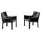 Cassina Cab 414 Lounge Chairs by Mario Bellini, Set of 2, Image 1