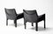 Cassina Cab 414 Lounge Chairs by Mario Bellini, Set of 2 6