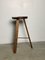 Sculpted Figured Walnut Counter Stool by Michael Rozell 3