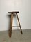 Sculpted Figured Walnut Counter Stool by Michael Rozell, Image 3