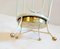 White Italian Iron & Brass Umbrella Stand, 1950s, Image 4