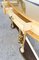 Consolle in pergamena e legno con putti dorati e ripiano in vetro di Associazione Artigiani Canturini, Italia, anni '50, Immagine 4