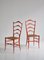 Italian Ferrante Ladderback Chairs by Gio Ponti for A. Bulleri & Co, 1950s, Set of 2 5