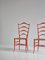 Italian Ferrante Ladderback Chairs by Gio Ponti for A. Bulleri & Co, 1950s, Set of 2 4