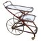 Vintage Serving Cart in the style of Cesare Lacca, Italy, 1970s 1