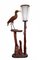 Lampada vintage in legno con uccello di Aldo Tura, Italia, anni '50, Immagine 1