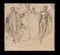 Jean-Baptiste Auguste Leloir, Two Dancing Figures, 19th-Century, Ink on Paper 1