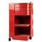 Vintage Red Bobby Cart by Gio Colombo, 1970s 2