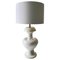 Large Mid-Century American Table Lamp in White 1