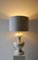 Large Mid-Century American Table Lamp in White, Image 5