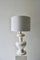 Large Mid-Century American Table Lamp in White 2