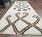 Tapis de Couloir Boho Vintage en Laine Blanche 2