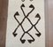 Vintage Turkish Boho White Wool Runner Rug 3