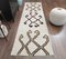 Tapis de Couloir Boho Vintage en Laine Blanche 1