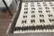 Tapis Ikat en Laine Blanche 6