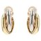 Modern Trinity Clip Earrings in 18 Karat Gold from Cartier 1