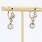 Art Nouveau Diamond Platinum Earrings in 18 Karat Yellow Gold, Image 7