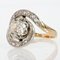 Belle Epoque Diamond Swirl Ring in 18 Karat Yellow Gold, 1920s, Image 6