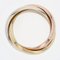 Moderner französischer Trinity Ring aus 18 Karat Gold von Cartier 11
