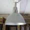 Lámpara colgante industrial vintage de cromo esmaltado, Imagen 6